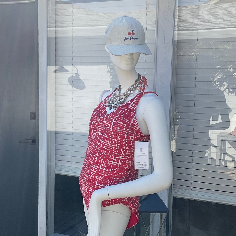 Athleta Red One Piece Swimsuit